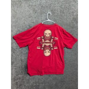 Victory Motorcycles Mens Red Graphic T-Shirt Skull V-Twin Freedom 106 XL